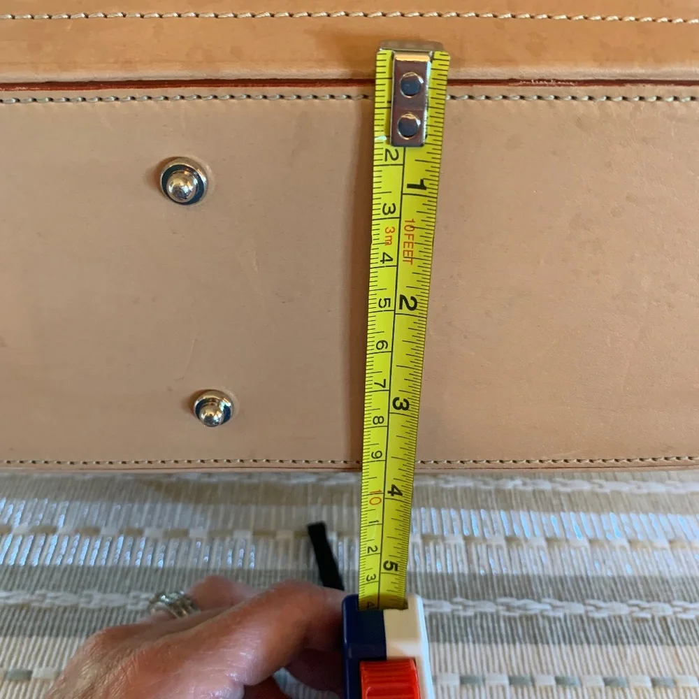 ☀️GUC Dooney & Bourke Signature top handle shoulder bag w/leather trim - Picture 9 of 15